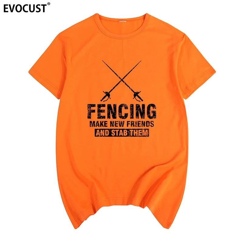 Fechten neue Freunde T-Shirt Baumwolle Unisex T-Shirt Neues TEE T-SHIRT Damen