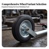 Replacement Wheel with Metal Hub | Round Treaded Profile, Steel Core,