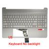 For HP 15-DY 15-EF 15S-FQ 15S-FR 15S-EQ TPN-Q222 Q230 Palm Rest shell Keyboard upper cover case L63578-001 L63579-001