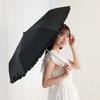Nifty Colors Folding Mellow Frill Mini 2454BK Umbrella, Light-Blocking