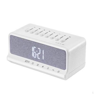Speaker Clock Multifunctional with Alarm Rechargeable Sound Machine for Heavy