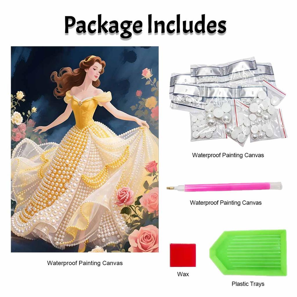 Disney Belle Pearl Painting Kit Handmade DIY Home Decoration Painting