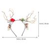 6Pcs Christmas Headbands for Women Red Reindeer Antlers Headband