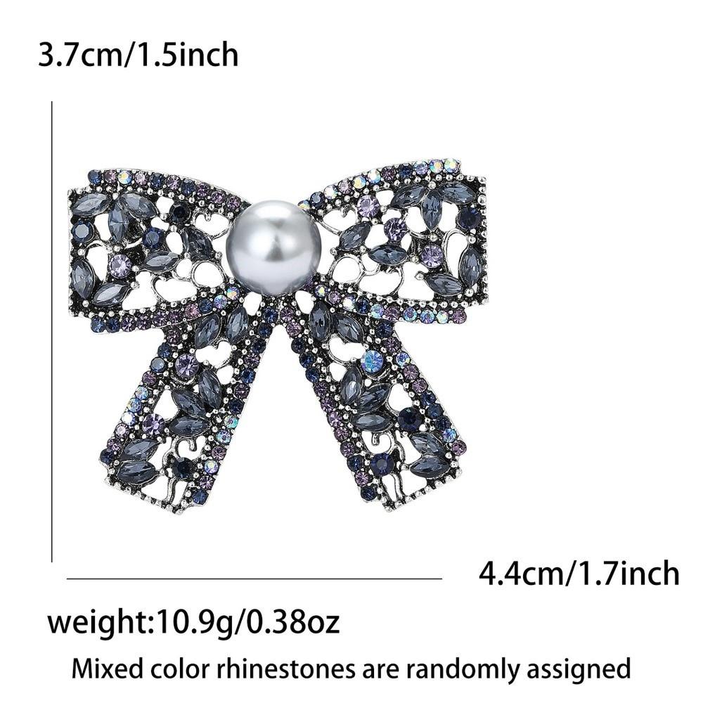 Vintage Pearls Brooches Rhinestone Decoration Brooches Waist Fastening Pins  Women Dress Decoration