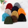 Knit Hat For Men Women Fall Winter Acrylic Warm Windproof Outdoor Sports Fashion Accessory