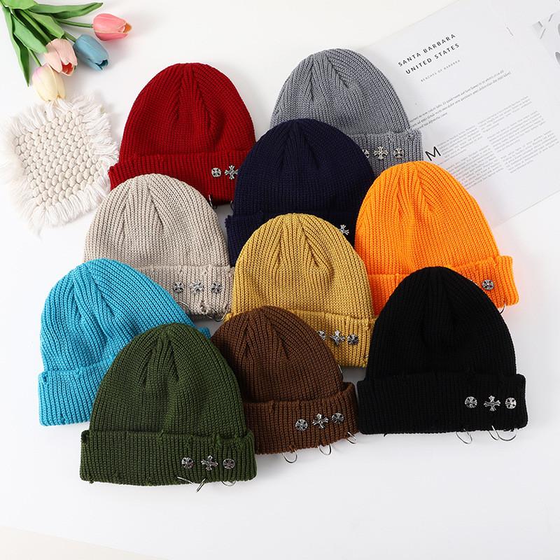 Knit Hat For Men Women Fall Winter Acrylic Warm Windproof Outdoor Sports Fashion Accessory