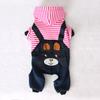 Casual Cartoon Bear Printed Puppy Cat Clothing Warm Jumpsuit Dog Pullover Hoodie Thickened Soft Pet Clothes Small Dogs