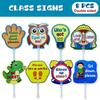 8pcs Teaching Aid Tool Yes No Paddle Sign Plastic Answer Response Paddles  Classroom Management