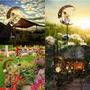 Waterproof Solar Moon Fairy Lights: Outdoor Decorative Iron Art Lawn Lights