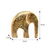 Dotted Ceramic Elephant Figurine | A Playful Blend of Charm & Elegance | Perfect for Modern Décor – Pack of 1, Golden