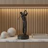 Cast Iron Golfer Figurine Sports Theme Fine Detailing for Office
