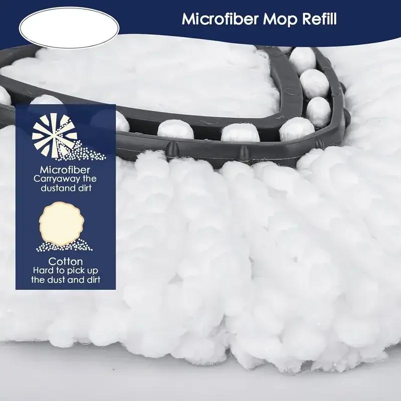 1/3pcs-Mop for Wring Mopping Replacement Clean Microfibre Mop Refill Head Household Cleaning Tools Mop Accessories