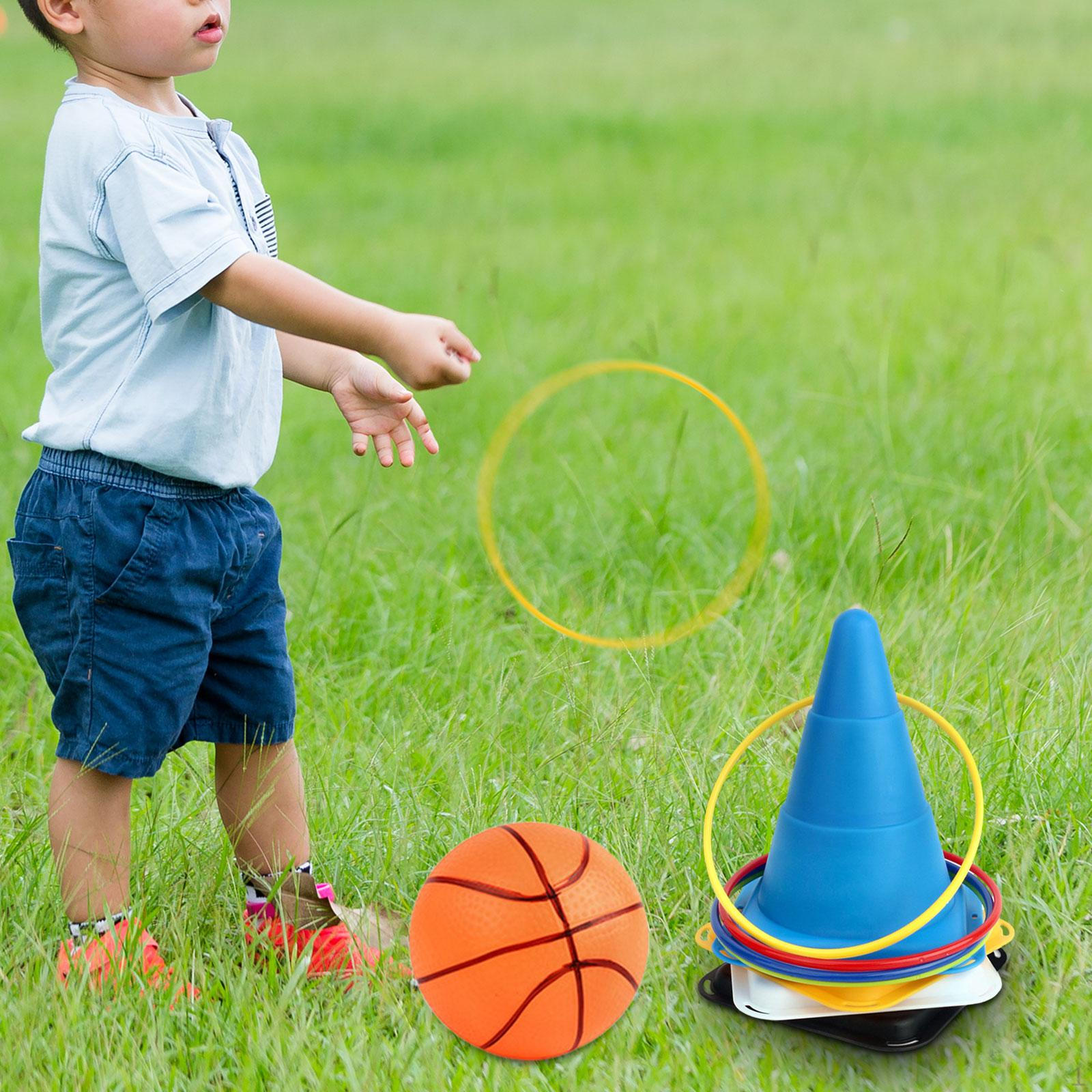 

Спортивні конуси спритність поля маркер дітей 4-6 років метання іграшки набір метання обруч для Basketball
