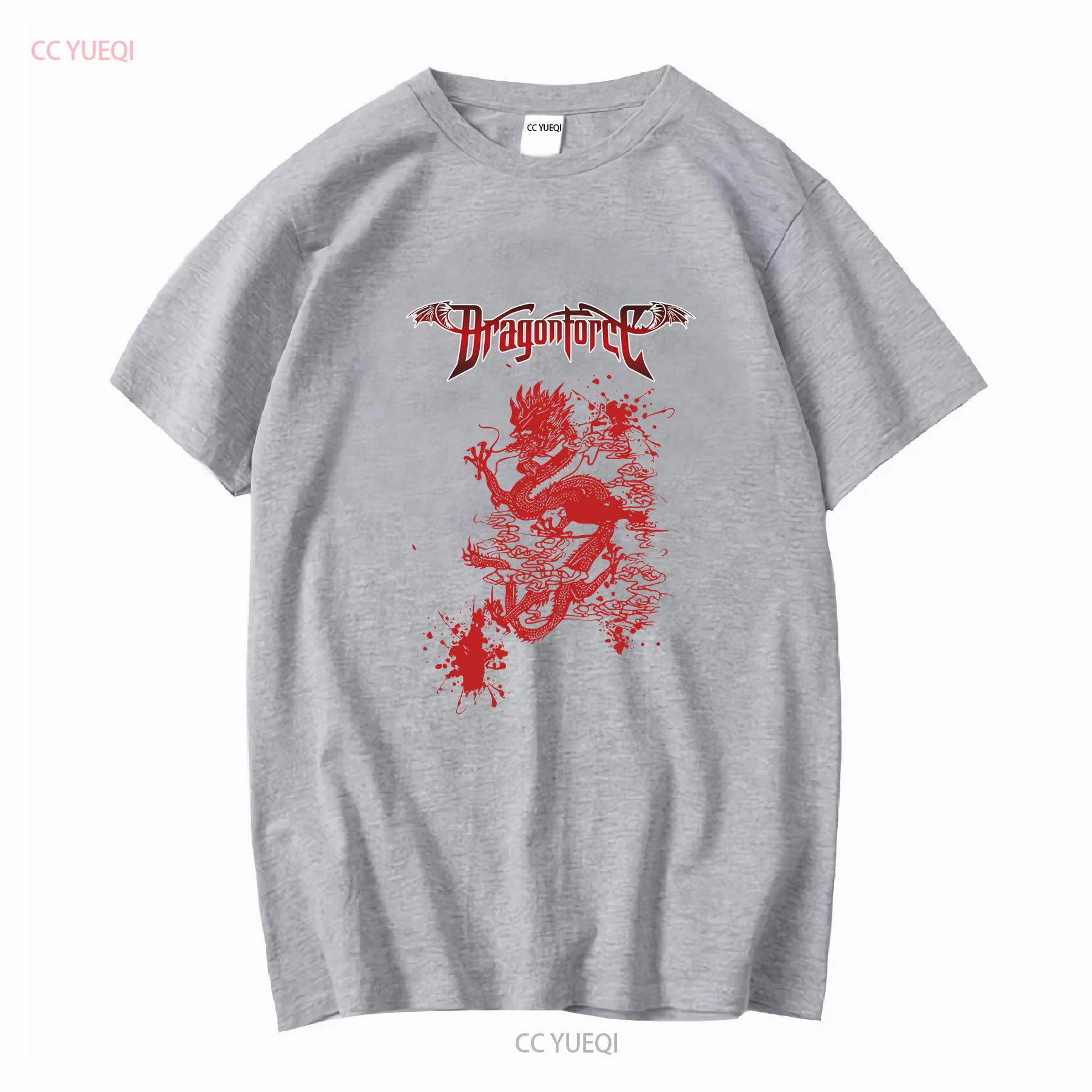 DragonForce Dragon Blood Vintage T Shirt Official Merchandise long or short sleeves vintage Washed Versatile streetwear homme S