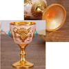 European Vintage Wine Glass, Rose Design Goblet, Alloy Portable White Wine Glass, Carved Mini Spirits Vodka Glass, 30ml,1pcs