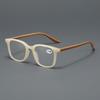 Modische quadratische ultraleichte bequeme HD-Lesebrille für Damen und Herren Blaulichtfilter Retro-Brille 0 bis +4,0