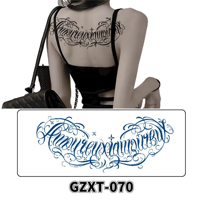 Waterproof Herbal Semi-Permanent Flower & Wings Sleeve Tattoo Sticker