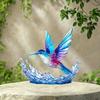 Statua di Colibrì in Acrilico Trasparente - Ornamento Decorativo da Scrivania Regalo