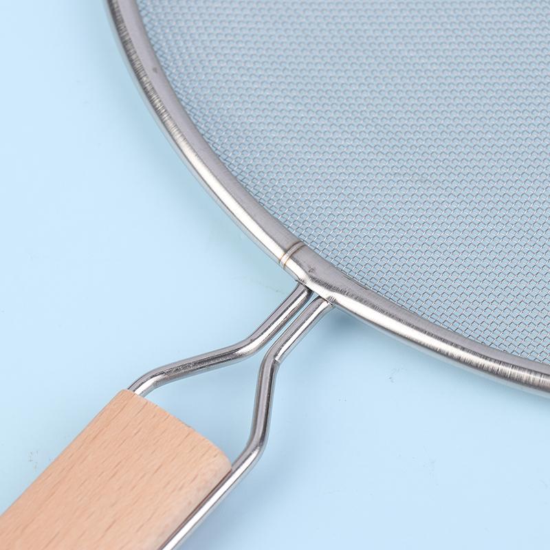 Cooking Frying Stainless Steel Anti Splatter Guard Oil Net Grease Splatter Screen Pan Mesh Guard Screen Splash Cover