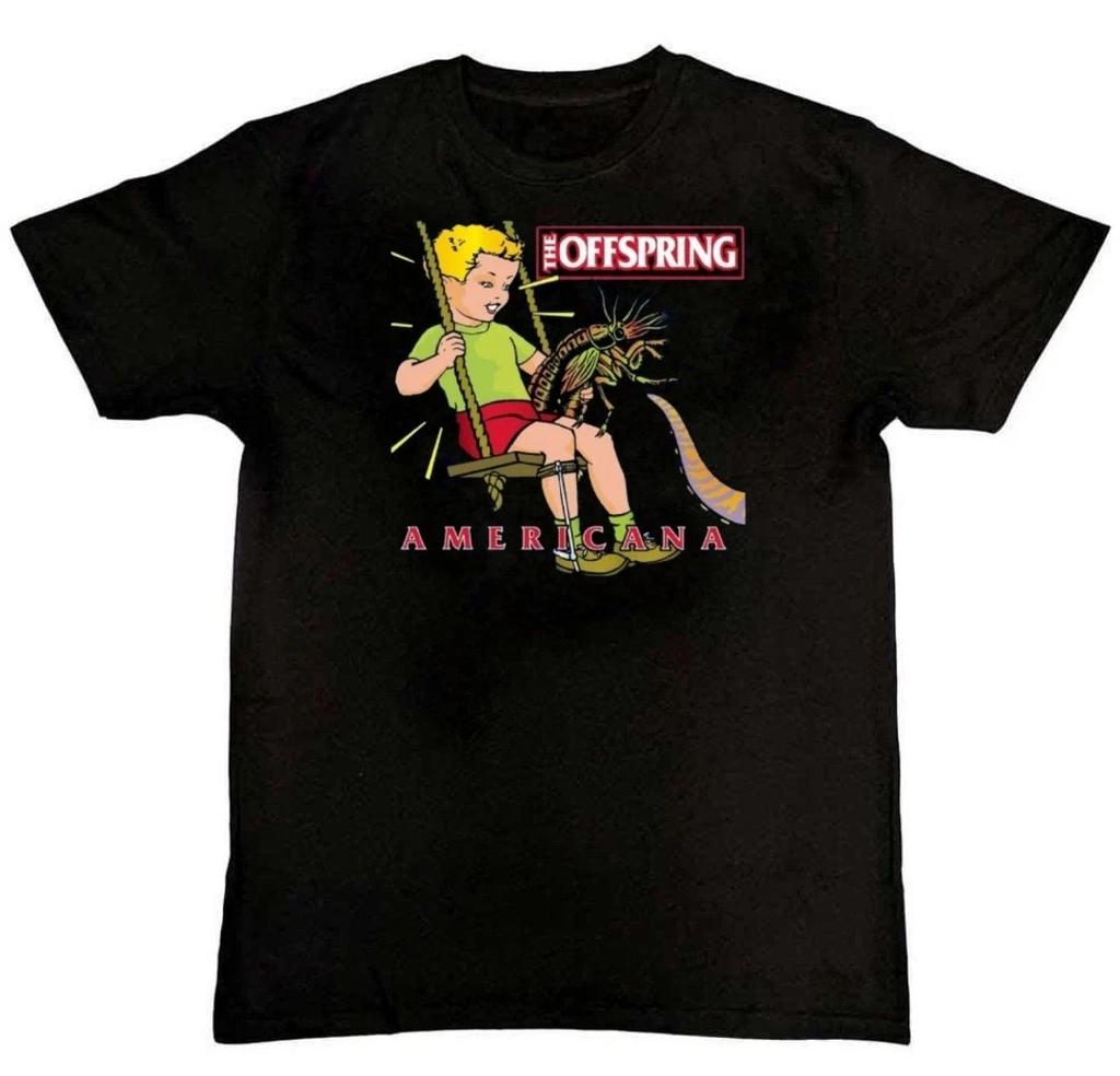 The Offspring Band Americana (1998) Album Graphic Mens 100% Cotton T-shirt Mens Tees Top