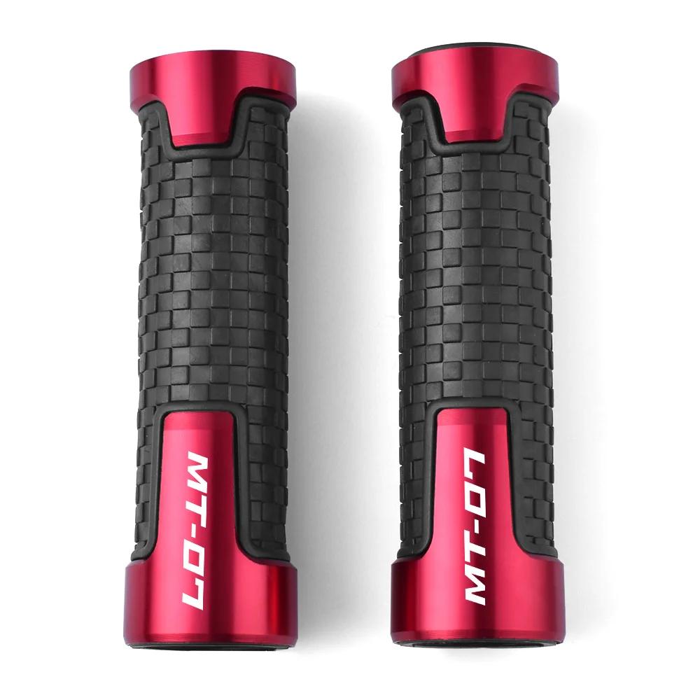 

Для Yamaha MT07 MT 07 MT-07 2014-2021 7/8 22 мм CNC Мотоциклетные Ручки Руля Резиновые Ручки Газа Аксессуары для Мотоцикла красный