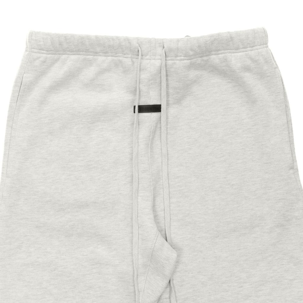 Fear of God Essentials Fleece Sweatpants With Drawstring Logo Unisex Bottoms Light-Heather-Oatmeal FOG-SS21-602