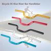 25.4*520mm Cycling Bicycle Handlebar MTB Mountain Bike Aluminum Alloy Riser Handlebar Road Bike Fixie Bicycles Riser Bar Handlebar