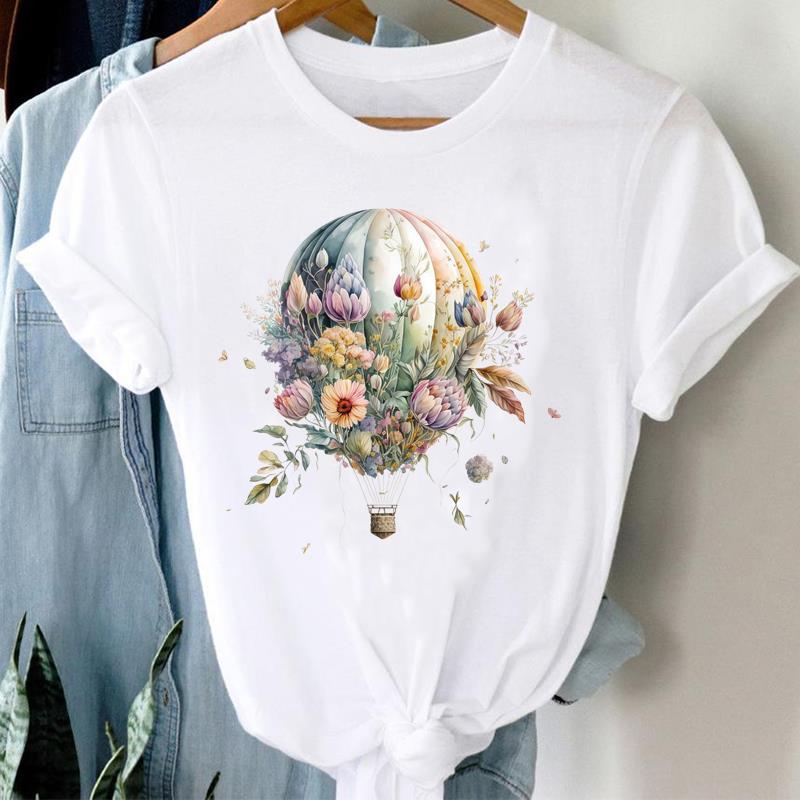 (Asian Size) T Shirt trend lovely cute Fashion Women Tee Clothing Casual Lady Female Top spring summer Printed Graphic Short Sleeve T-shirts