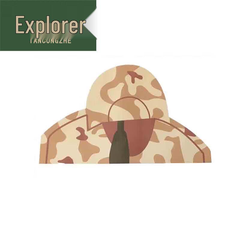 

Desert Camouflage Head Target Paper