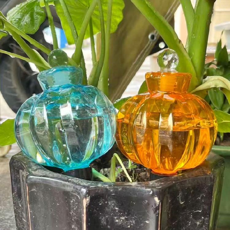 See-Through Water Holder Bulb Set for Pots with Clay Tip Waterer for Indoor Displays, Routine Watering and Desk Use