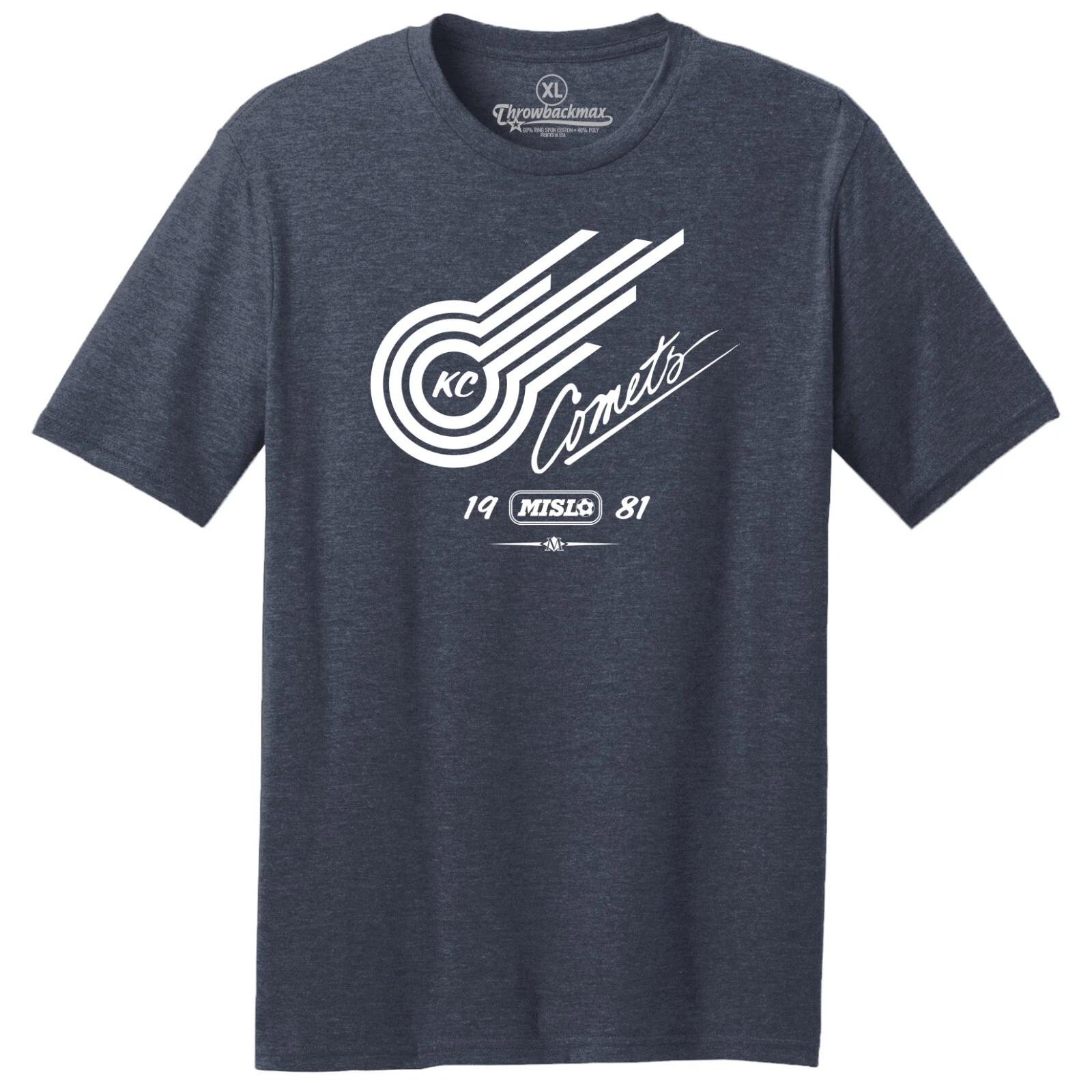 Kansas City Comets 1981 Logo MISL Soccer TRI-BLEND Tee Shirt S