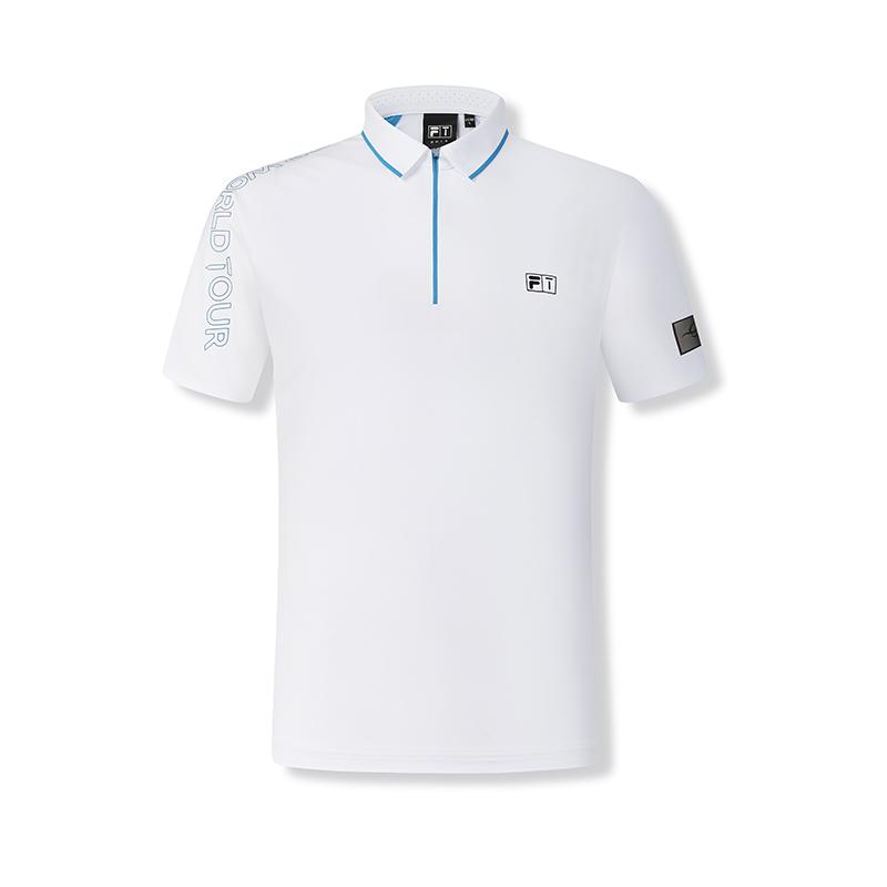 

New FILA Polo Shirts Men s Jade White A11M435145FWT 180/100A/XL