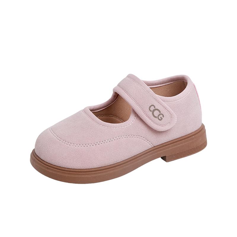 Children's Little Leather Shoes New Girl's Shoes, Little Girl Princess Shoes, Baby Single Shoes, Soft Soled Bean Shoes