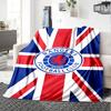 Rangers FC Print Flannel Blanket High Quality Warm Comfortable Cover for All Seasons Perfect for Gifts Home Decor