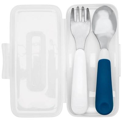 OXO Tot Fork and Spoon Set - Dusk, Navy, Tot Navy