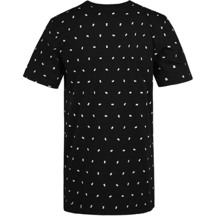 Adidas Originals Trefoil Tee Polka Dot Letter Print Crew Neck Short Sleeve T-Shirt Men Tops Black CZ1759