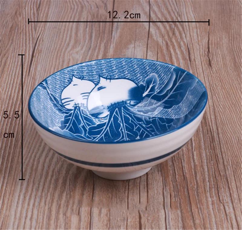 Japońska domowa ceramiczna miska na ryż miska na zupę z makaronem miska na deser Koreańska miska na lody kreatywna retro zastawa stołowa miski w kształcie kapelusza zero waste