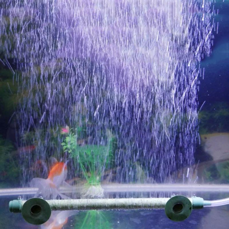 7 inch Colorful Aquarium Oxygen Pump Fresh Air Stone Bubble Bar Aquarium Fish Tank Aerator Pump Air Pump Sand Stone Hot-selling