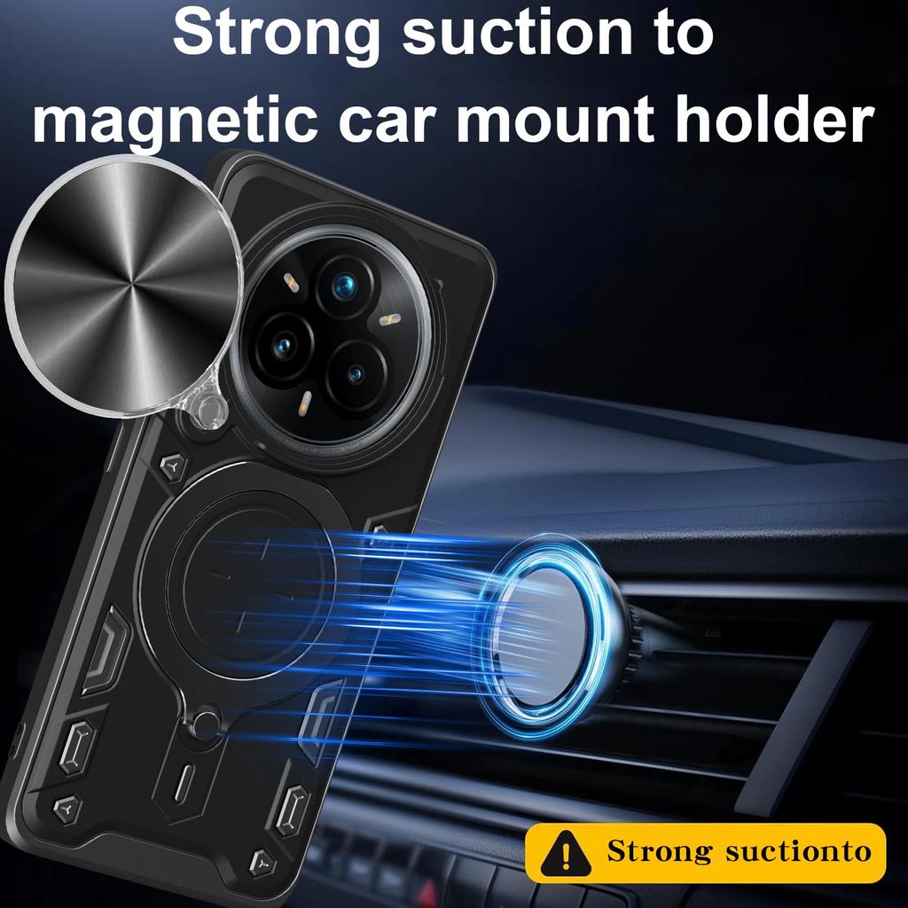 Slide Camera Funda for Realme 14 Pro Plus Case Armor Magnetic Stand Protection Cover for Realme 14 Pro 5G Shockproof Phone Capa