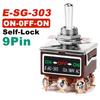 Self Reset/Self-locking Rocker Switch 2/3/4/6/8/9/12Pin Copper Pin Toggle Switch High Current 32A 250VAC Power Button Switch