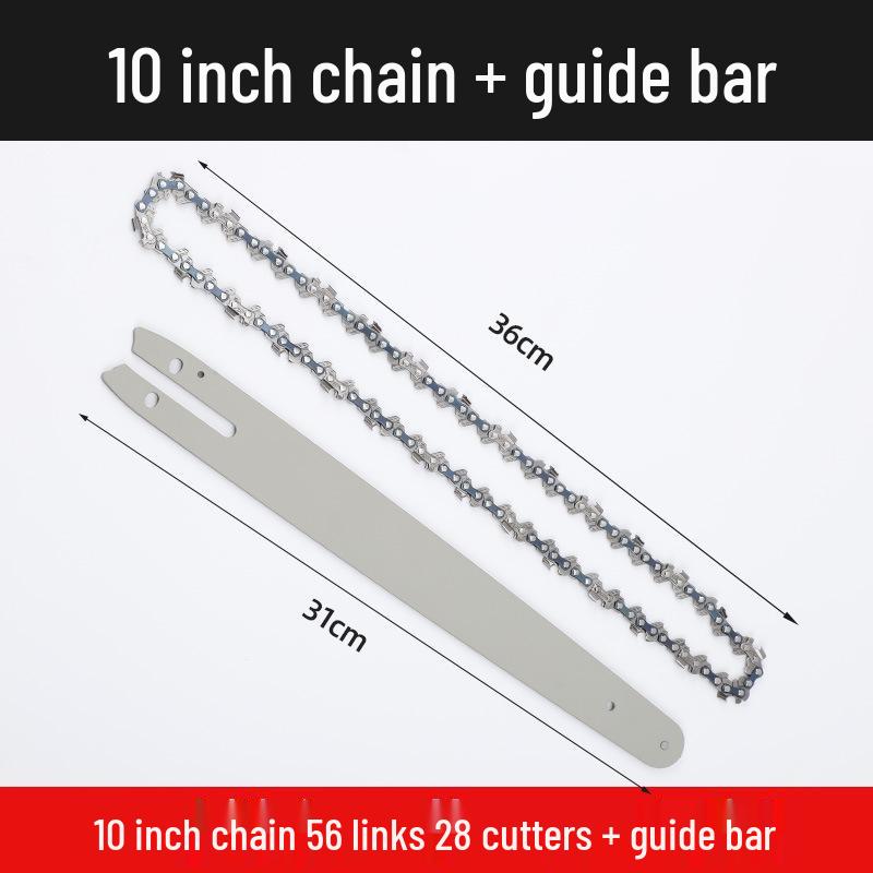 Universal Chainsaw Guide Bar & Chain: 4" & 16" for Gasoline & Lithium Electric Saws