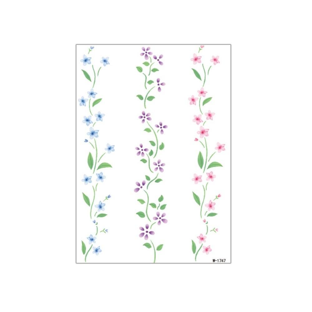 Realistische Rosen-Aufkleber Tattoo-Aufkleber Wasserdichte Elf Fee Make-up-Aufkleber Körperkunst