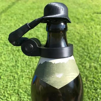 1Pc Soldier Salute PLA Helmet Made of Beer Bottle Material, Holiday Gift