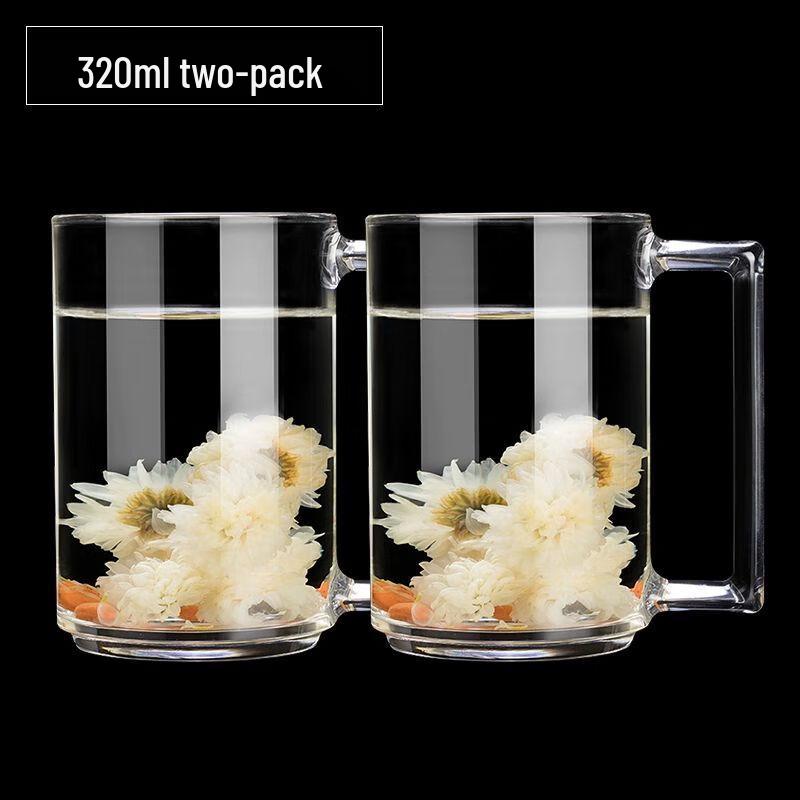 Tempered Glass Tea Cup with Handle