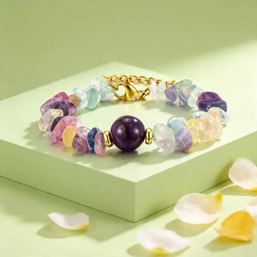Irregular Turquoise Bead Bracelet for Women Natural Stone Gravel Chip Beads Bracelets Bohemian Braided Jewelry Bijoux Gift