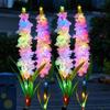 Solar Violet Lawn Plug in Light Outdoor Waterproof Courtyard Decoration Atmosphere Light String Flower Simulation Lantern