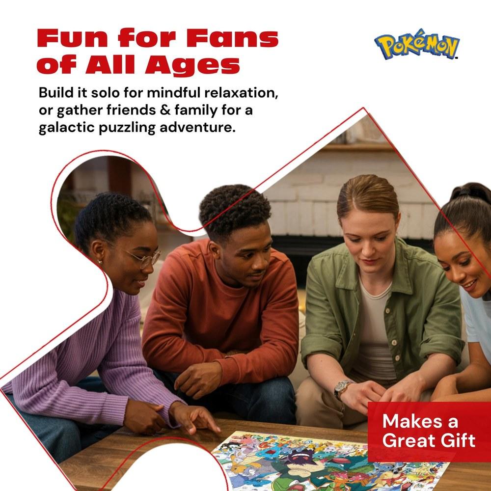 Buffalo Games Pokémon Favorite Collage 300 Large Piece Jigsaw Puzzle Multi-Color 55cm X 38cm