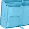 Bedside Caddy Magazine Holder Book Laptop 3 Side Hook Straps Hanging Organizer Bed Hanging Storage Bag for Bedroom College Dorm