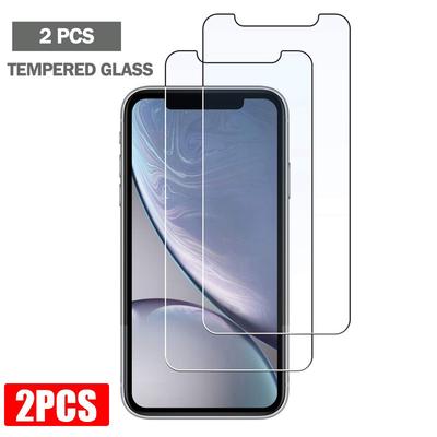2 Teile/los Gehärtetes Glas für iPhone 14 13 Pro Max 12 mini 11 Pro X XR XS Max 8 7 6 6s Plus Displayschutzfolie 5S 2PCS