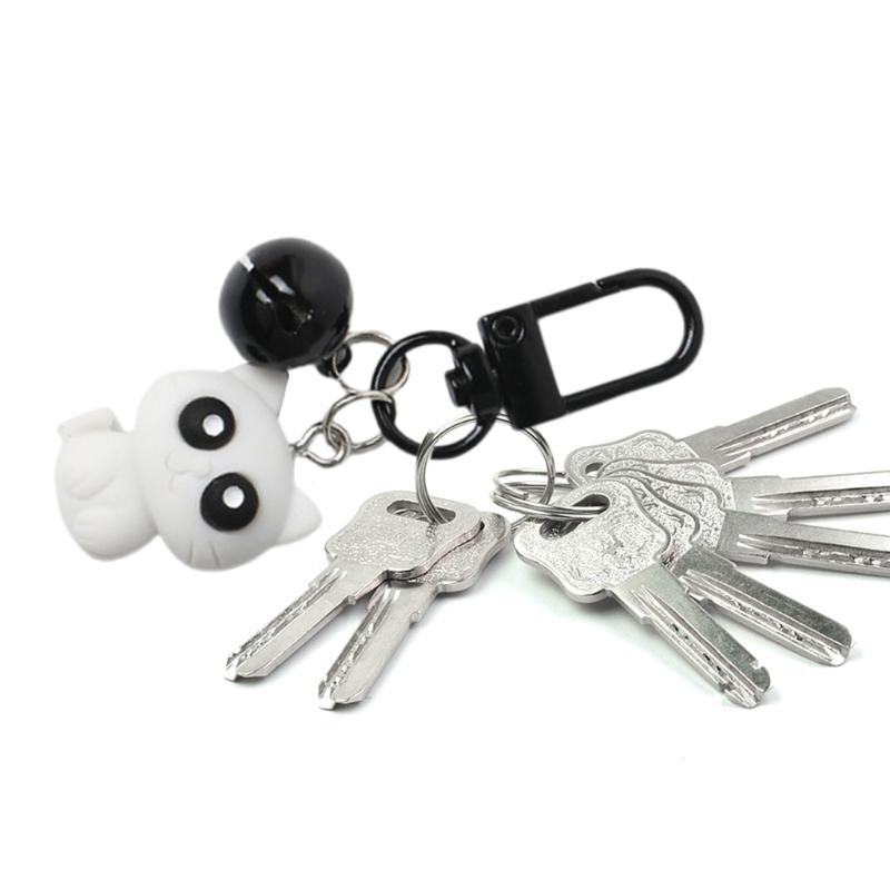 Cat Keychain with Bell Pendant for Women Handbag Backpack and Purse Decorations
